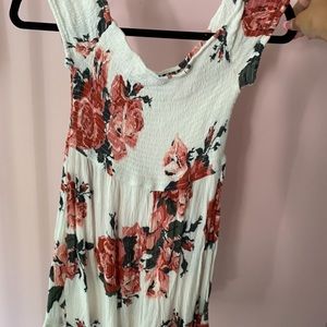 thigh high floral dress